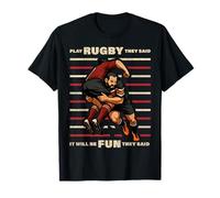 Divertente gioco Rugby They Said It Will Fun Be Bokke World Maglietta