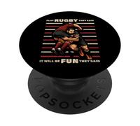 Divertente gioco Rugby They Said It Will Fun Be Bokke World PopSockets PopGrip Adesivo