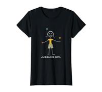 Divertente giocoliere da giocoliere da Donna Maglietta con Stampa Grafica Economica, Donna, Nero, S