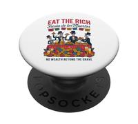 Divertente Giorno socialista dei morti - Skeleton Protest PopSockets PopGrip Adesivo