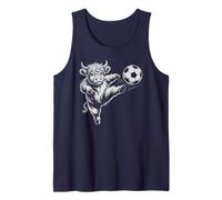 Divertente giovenca da Calcio Che Parte Le Mucche delle Highland Non capiscono Canotta