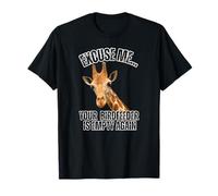 Divertente Giraffa Mangiatoia Uccello Vuoto Fauna Selvatica Strano Humor Citazione Maglietta