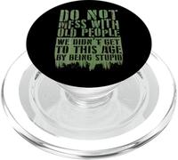 Divertente Gli anziani non scherzano con i cittadini anziani PopSockets PopGrip per MagSafe