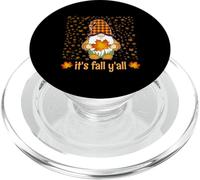Divertente gnomo carino che tiene la foglia autunnale Autunno È Autunno Y'all PopSockets PopGrip per MagSafe