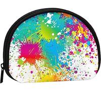 Divertente goccia di vernice splatter colorato donne e ragazze carino moda portamonete portafoglio borsa cambio portachiavi