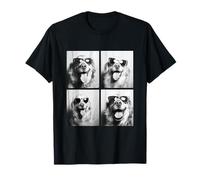 Divertente Golden Retriever cani con occhiali da sole Cute Pets Meme Maglietta