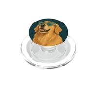 Divertente Golden Retriever Occhiali da sole per amanti dei cani PopSockets PopGrip per MagSafe