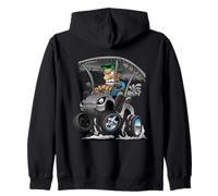 Divertente Golf Cart Cartoon Golf Car e Golf Humor Design Felpa con Cappuccio
