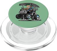 Divertente Golf Cart Cartoon Golf Car e Golf Humor Design PopSockets PopGrip per MagSafe