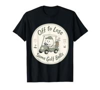 Divertente Golf Cart Golfista Fore Fun Alcune Palline da Golf Maglietta
