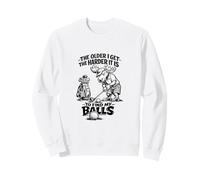 Divertente Golf Moose The Older I Get Humor Joke Felpa