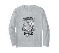 Divertente Golf Moose The Older I Get Humor Joke Maglia a Manica