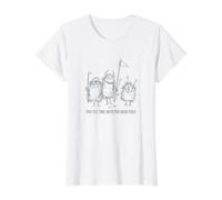Divertente Golf Pun Par-Tee Tempo con Il Pacchetto Hack Maglietta con Stampa Grafica Economica, Donna, Bianco, M