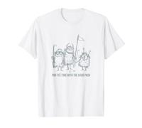 Divertente Golf Pun Par-Tee Tempo con Il Pacchetto Hack Maglietta con Stampa Grafica Economica, Uomo, Bianco, S