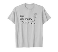 Divertente Golfista Che Non Gioca a Golf Oggi Triste Stick Figure Golf Maglietta