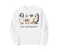 Divertente Goose Gamer Solo Un Gioco Oca Eccentrico Animale Gamer Felpa