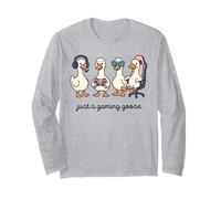 Divertente Goose Gamer Solo Un Gioco Oca Eccentrico Animale Gamer Maglia a Manica