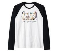 Divertente Goose Gamer Solo Un Gioco Oca Eccentrico Animale Gamer Maglia con Maniche Raglan