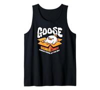 Divertente Goose Thinks Inside Box Costume di Natale Canotta