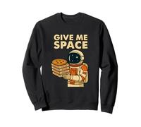 Divertente Grafica Astronauta Pizza - Give Me Space Felpa