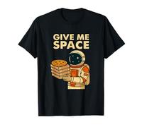 Divertente Grafica Astronauta Pizza - Give Me Space Maglietta