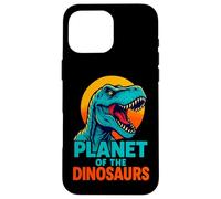 Divertente grafica del pianeta dei dinosauri Jurassic Roar Custodia per iPhone 16 Pro Max