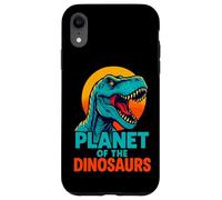Divertente grafica del pianeta dei dinosauri Jurassic Roar Custodia per iPhone XR