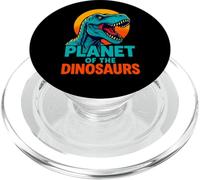 Divertente grafica del pianeta dei dinosauri Jurassic Roar PopSockets PopGrip per MagSafe
