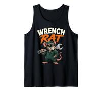 Divertente Grafica Meccanica Wrench Rat Canotta