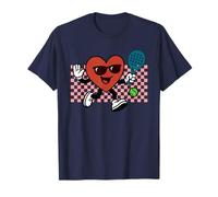 Divertente Grafica Retro Cuore Amanti e Giocatori Fan Padel Maglietta