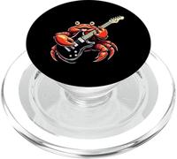 Divertente granchio che suona la chitarra elettrica amante della musica degli animali PopSockets PopGrip per MagSafe