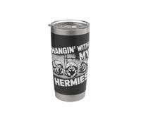 Divertente Granchio Eremita Hangin' With My Hermies Bicchiere termico in acciaio inox doppia parete