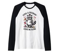 Divertente gravidanza umorismo moglie selvaggia e incinta mi lascia solo Maglia con Maniche Raglan