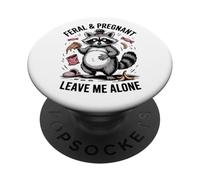 Divertente gravidanza umorismo moglie selvaggia e incinta mi lascia solo PopSockets PopGrip Adesivo