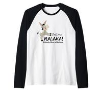 Divertente Greco Non Essere Un Malaka A Nessuno Piace Malaka Sarcastico Maglia con Maniche Raglan
