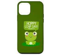 Divertente Green Frog Hoppy Leap Day Febbraio 29 Cool Frog Lovers Custodia per iPhone 12 mini