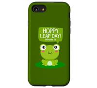 Divertente Green Frog Hoppy Leap Day Febbraio 29 Cool Frog Lovers Custodia per iPhone SE (2020) / 7/8