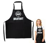 Divertente grembiule da barbecue da uomo - Grembiule da cucina impermeabile da uomo con tasche, taglia universale per barbecue e cucina, regalo per papà/fidanzato per la festa del papà/compleanno