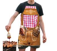 Divertente grembiule da barbecue da uomo, per lavori di giardinaggio, antimacchia, traspirante, per Natale, ristorante, matrimonio, Halloween, campeggio, cucina, Ringraziamento, picnic, occasioni, A