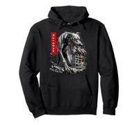 Divertente Greyhound Cane Kaiju Mostro Giapponese Felpa con Cappuccio
