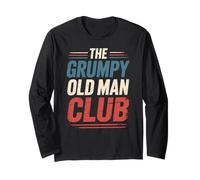 Divertente Grumpy Old Man Club, Sarcastico Grumpy Man Umorismo Divertimento Maglia a Manica