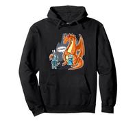 Divertente Guardia del Corpo No Prince Need Dragon Felpa con Cappuccio