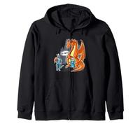 Divertente Guardia del Corpo No Prince Need Dragon Felpa con Cappuccio