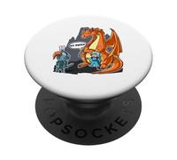Divertente guardia del corpo No Prince Need Dragon PopSockets PopGrip Adesivo