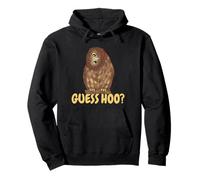 Divertente Gufo con Occhi A Palla Civetta Guess Hoo Felpa con Cappuccio