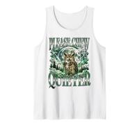 Divertente Gufo Scontroso per Favore mastica silenziosa Luna Bootleg Canotta