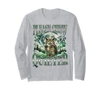 Divertente Gufo Scontroso per Favore mastica silenziosa Luna Bootleg Maglia a Manica