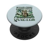 Divertente gufo scontroso per favore mastica silenziosa luna Bootleg PopSockets PopGrip Adesivo