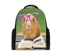 Divertente Guinea Pig Viaggio Laptop Zaino Scuola Libro Borsa Fattoria Animale Maialino Causale Daypack Outdoor Business Escursionismo Zaini Campeggio Borse A Spalla Per Donne Uomini