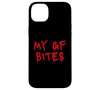 Divertente Halloween Costume Il mio GF morde graffiti Custodia per iPhone 14 Plus